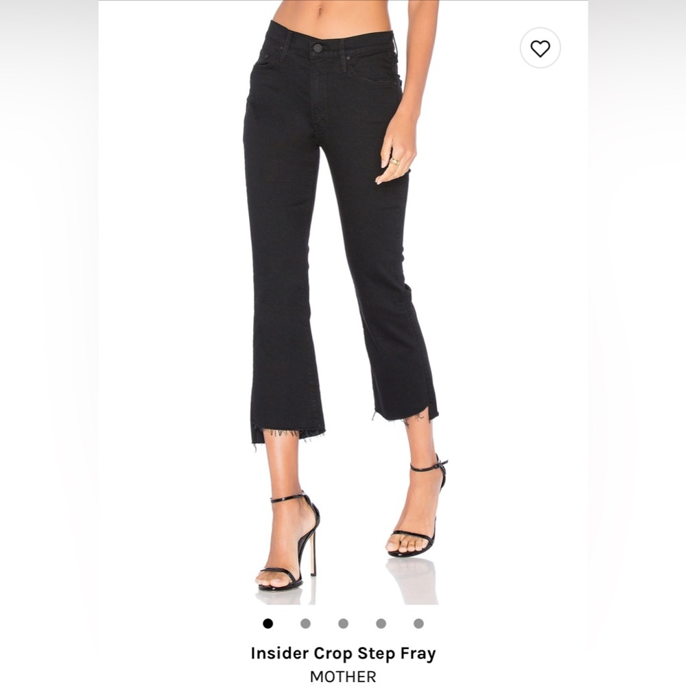 Mother Denim. Insider Crop Step Fray